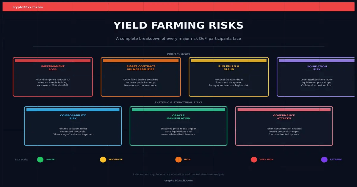 Yield farming risks explained