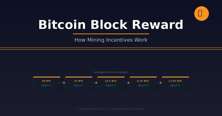 Bitcoin block reward explained