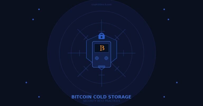 Bitcoin cold storage best practices