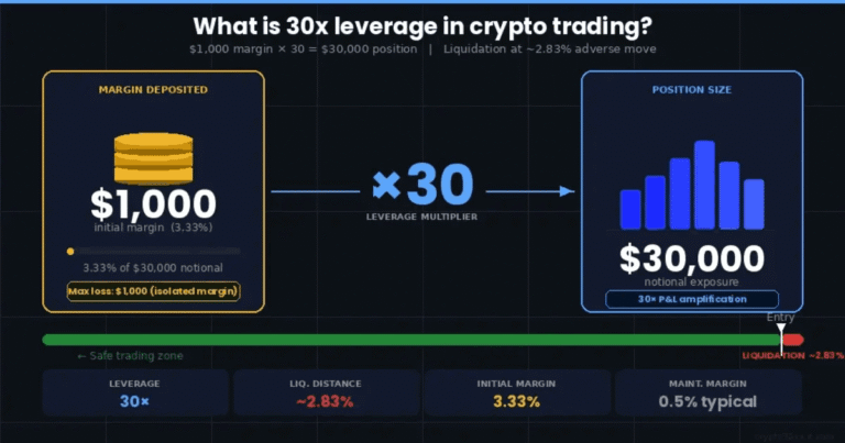 What is 30x leverage in crypto trading