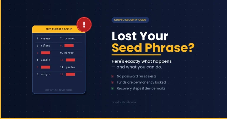 What happens if you lose your seed phrase